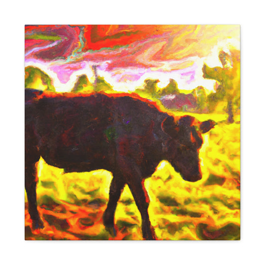 "Black Angus Majesty Unleashed" - Canvas