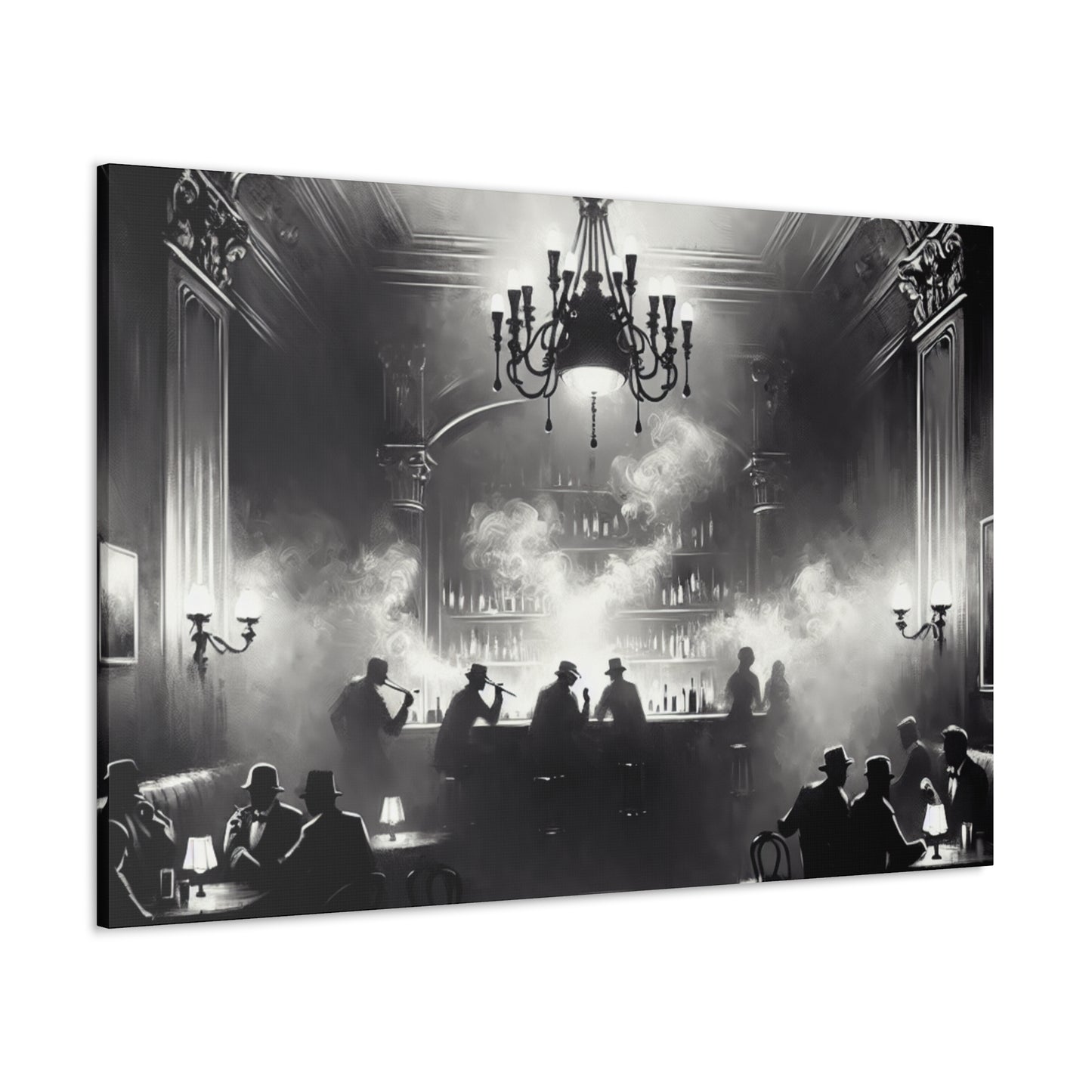 Misty Tavern Revelry - Canvas