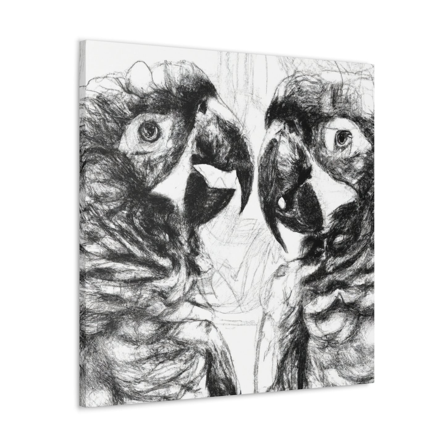 Amazon Paradise Parrots - Canvas