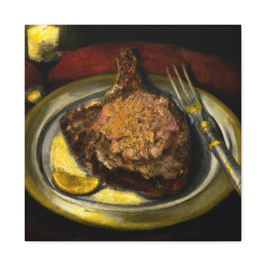 "Steak in Neoclassicism" - Canvas