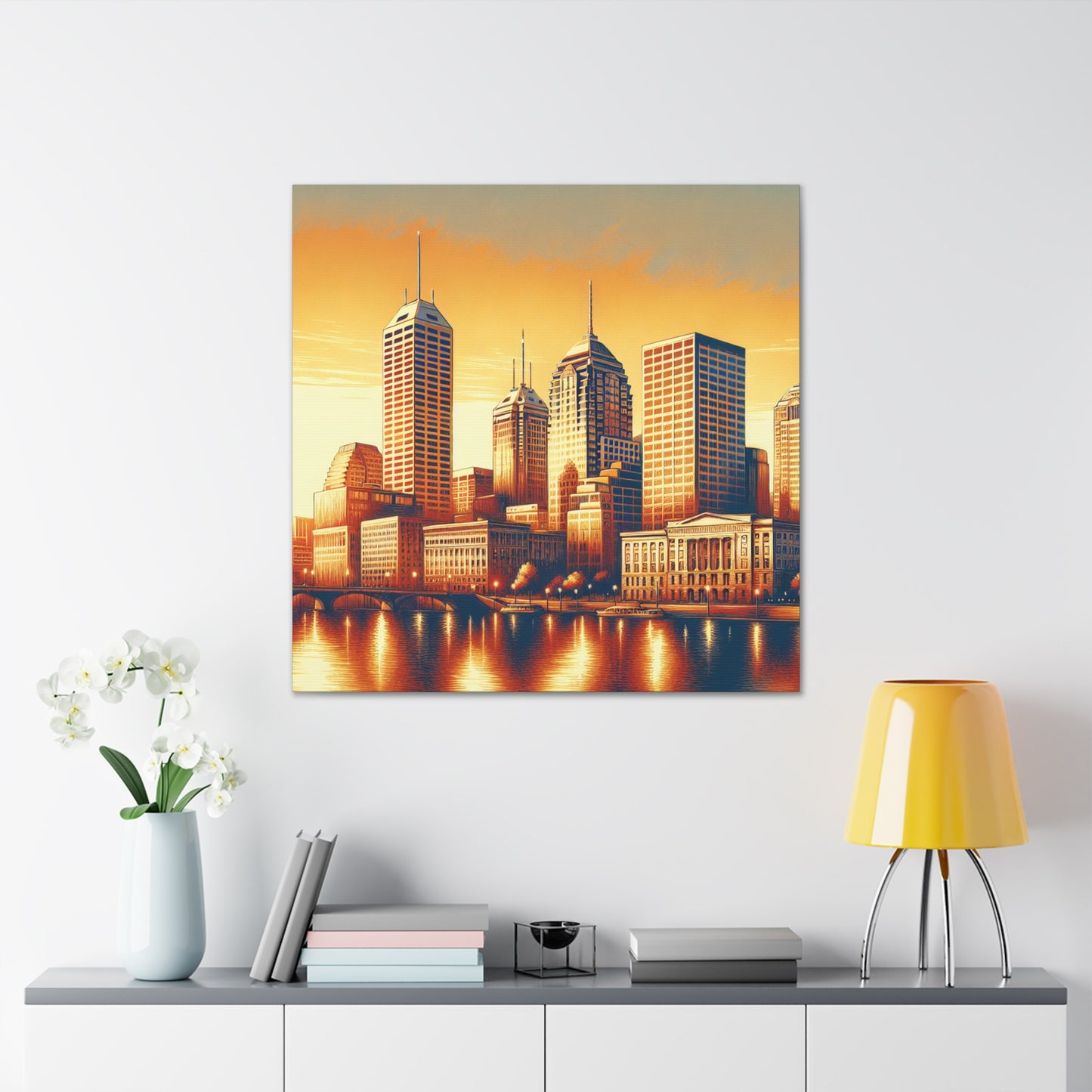 "Urban Symphony Unveiled" - Canvas