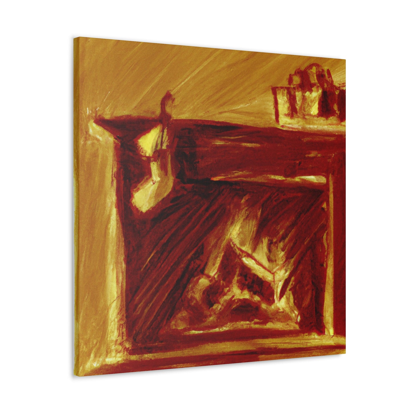 "Fire by the Hearth" - Canvas