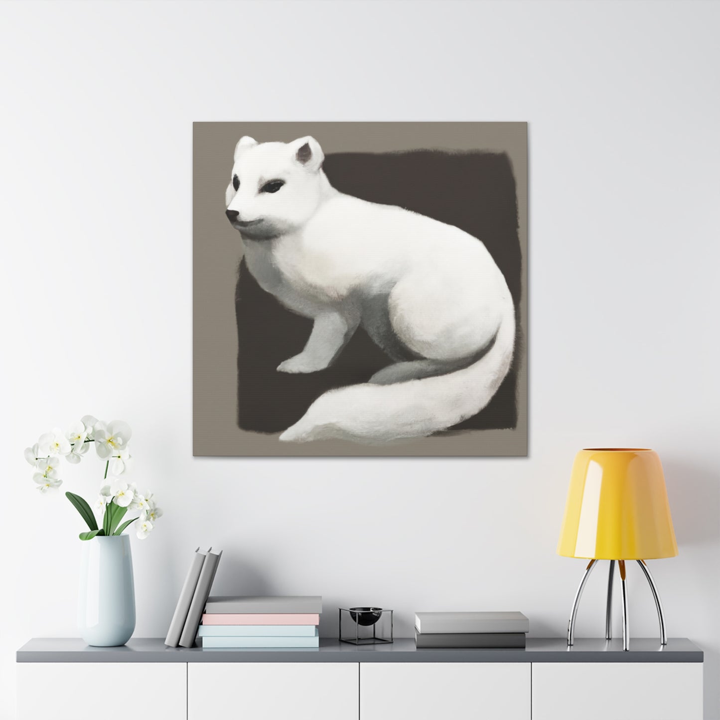 "Arctic Fox Majestic Beauty" - Canvas