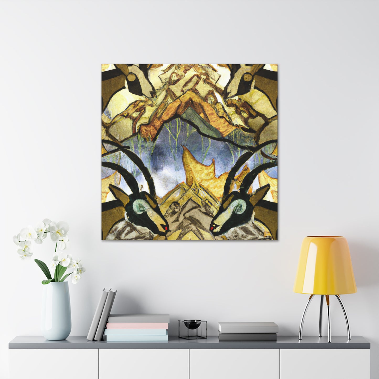 Ibex in Art Deco - Canvas