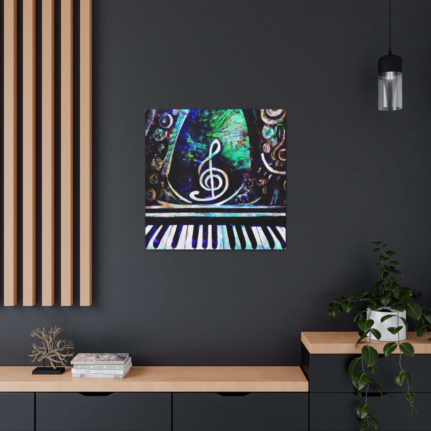 "Pianos Play Music" - Canvas