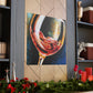 Glass of Fruity Wine - Canvas