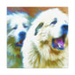 "Great Pyrenees Abstraction" - Canvas