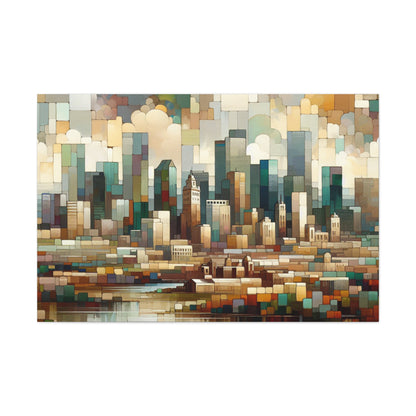 "Vibrant Denver Horizons" - Canvas