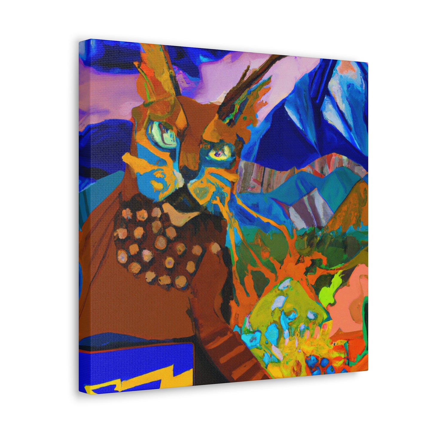 Bobcat in Wonderland. - Canvas