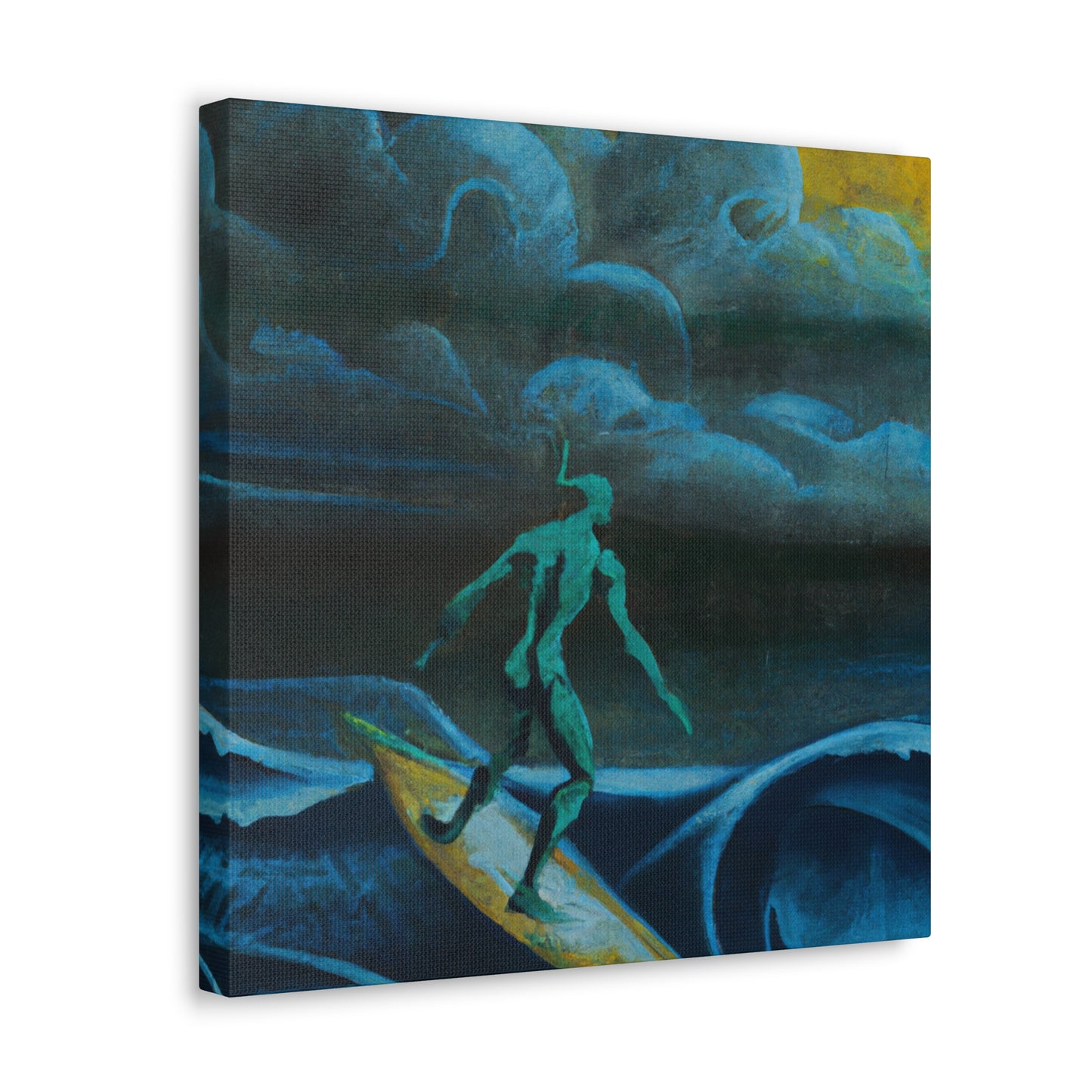 "Surfer on a Wave" - Canvas