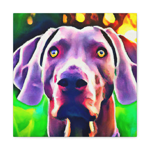 Weimaraner Wonderland - Canvas