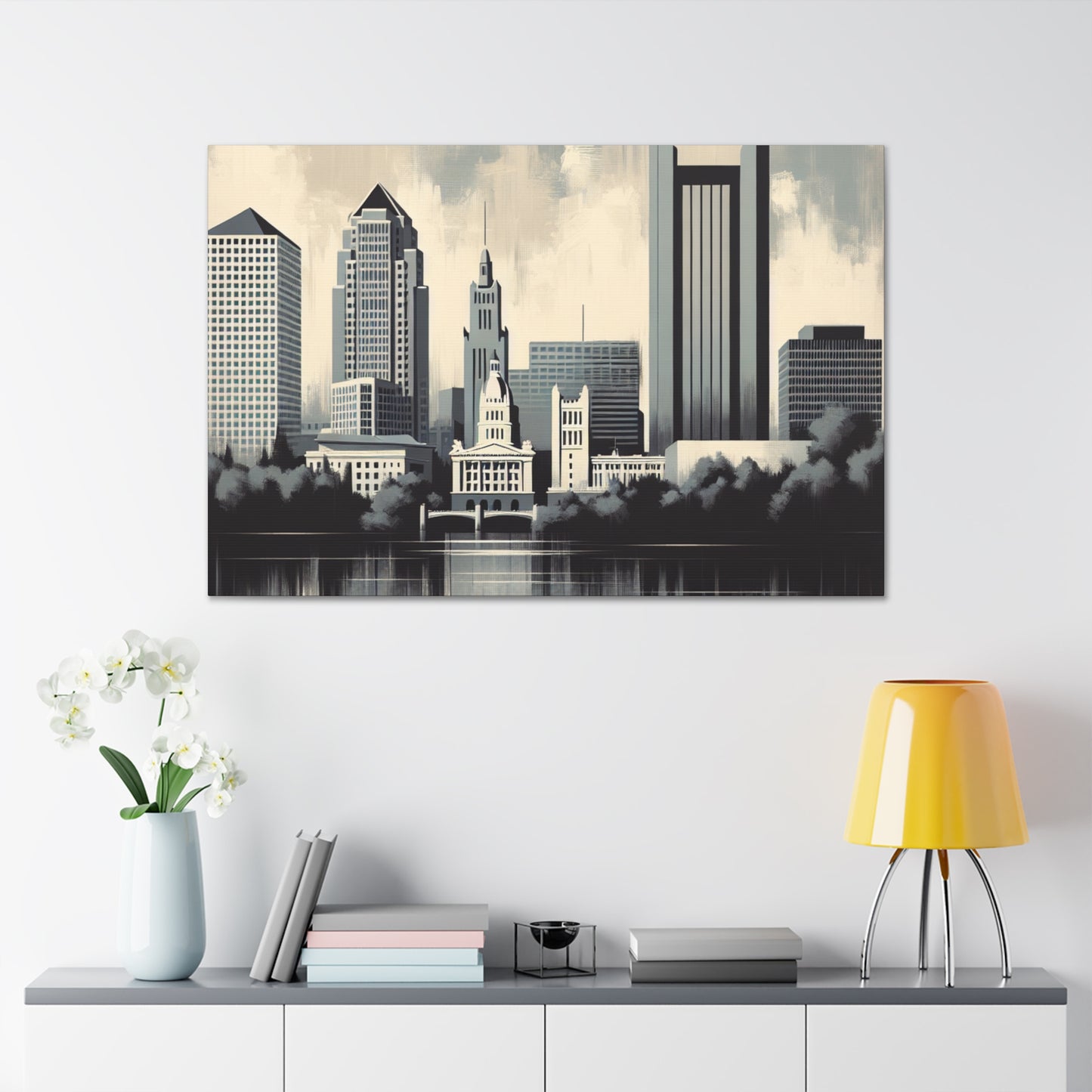 Sunset over Riverside Avenue - Canvas