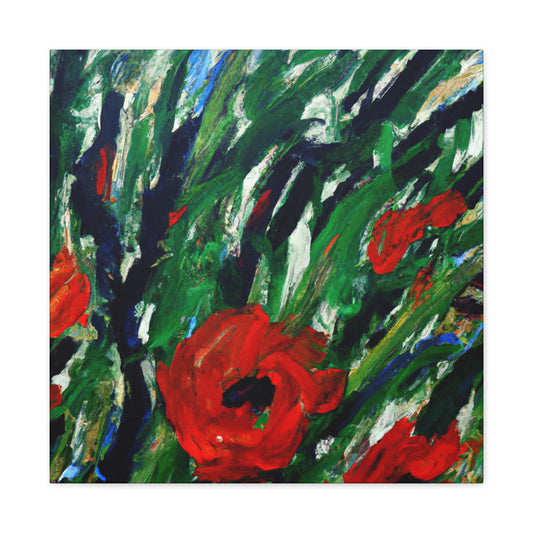 Poppies In Abstract - Canvas