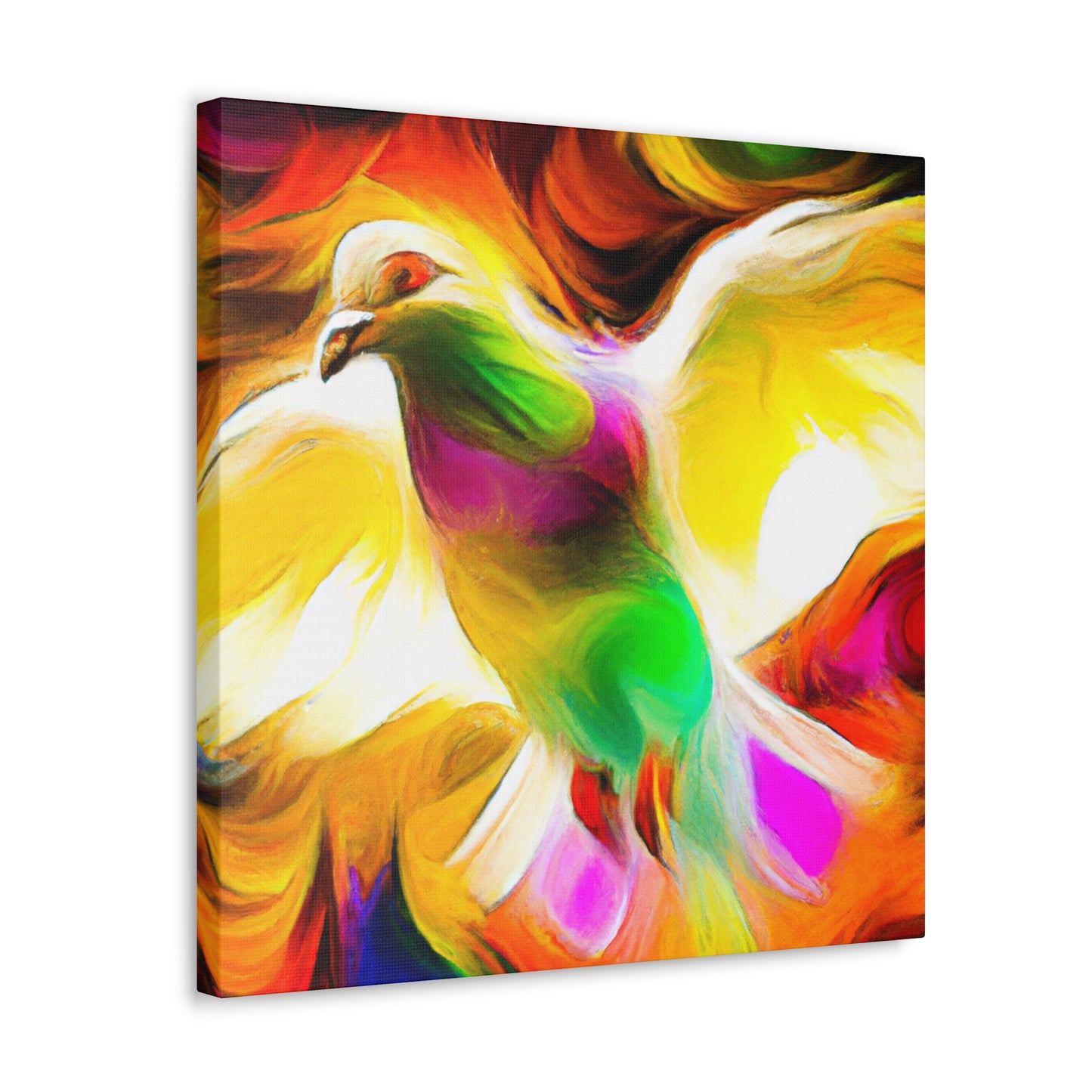 "Pigeon Soaring High" - Canvas