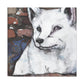 Arctic Fox Winter Dance - Canvas