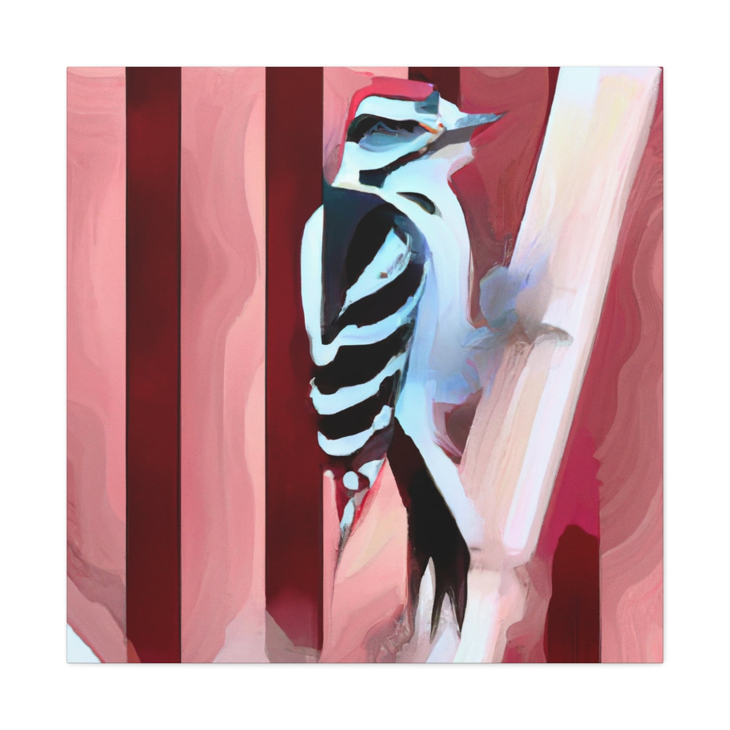 Downy Woodpecker Dreams - Canvas