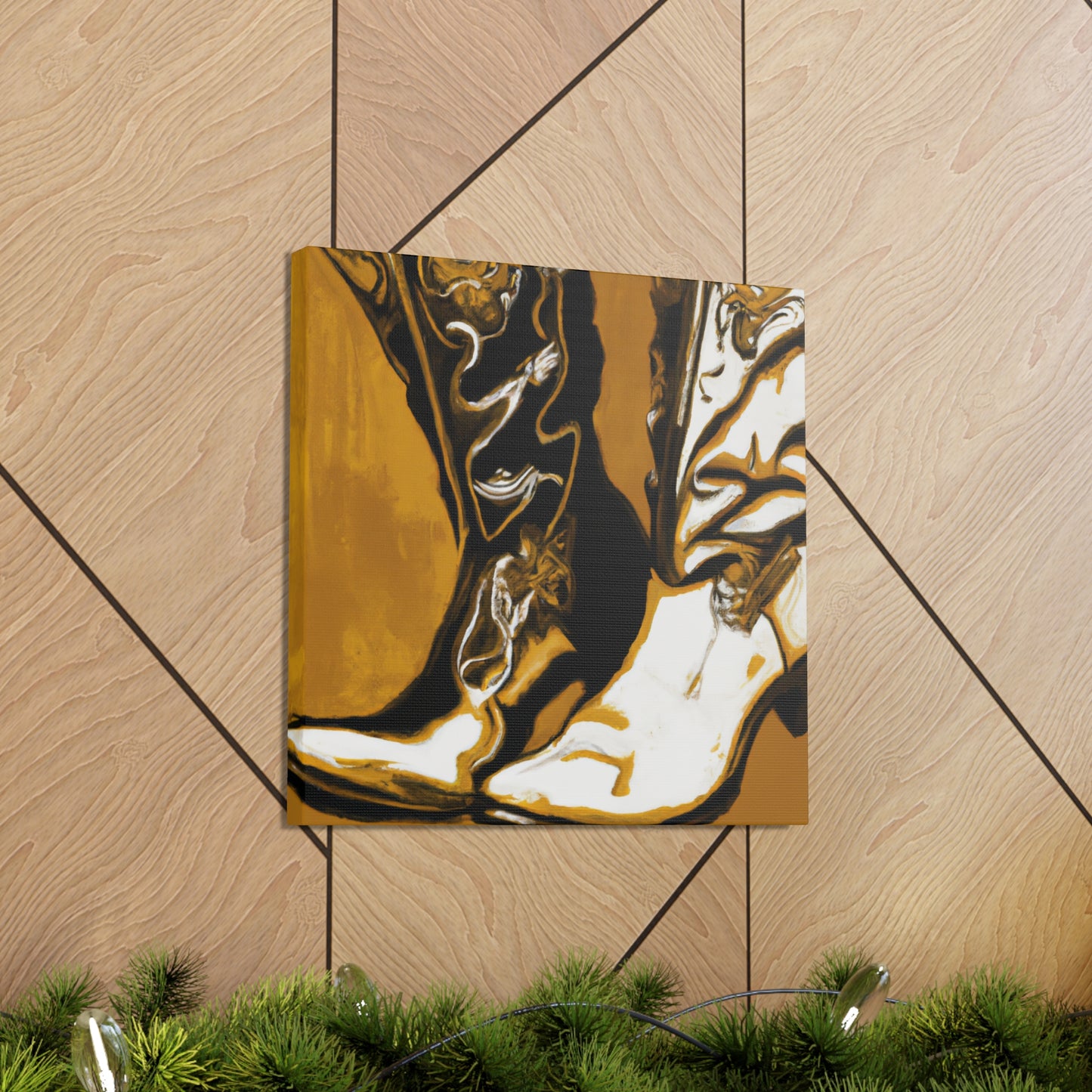 Boots on Baroque canvas - Canvas