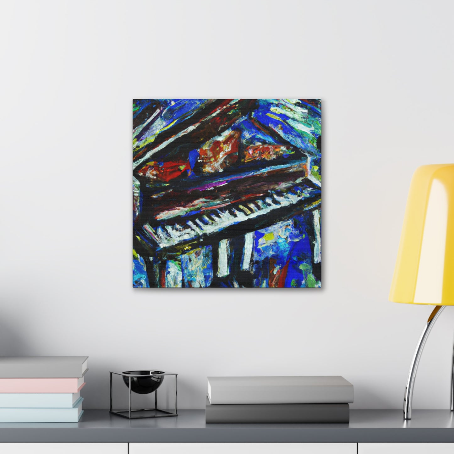 Piano Keys in Bloom - Canvas