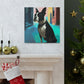 Boston Terrier Lounging - Canvas