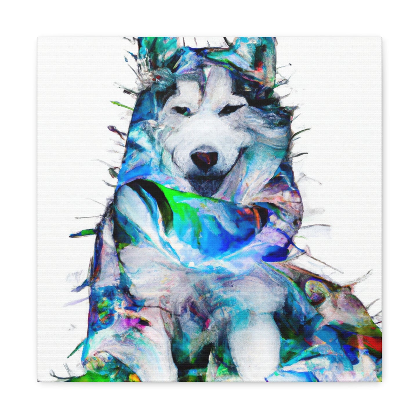 "Huskies in Abstraction" - Canvas