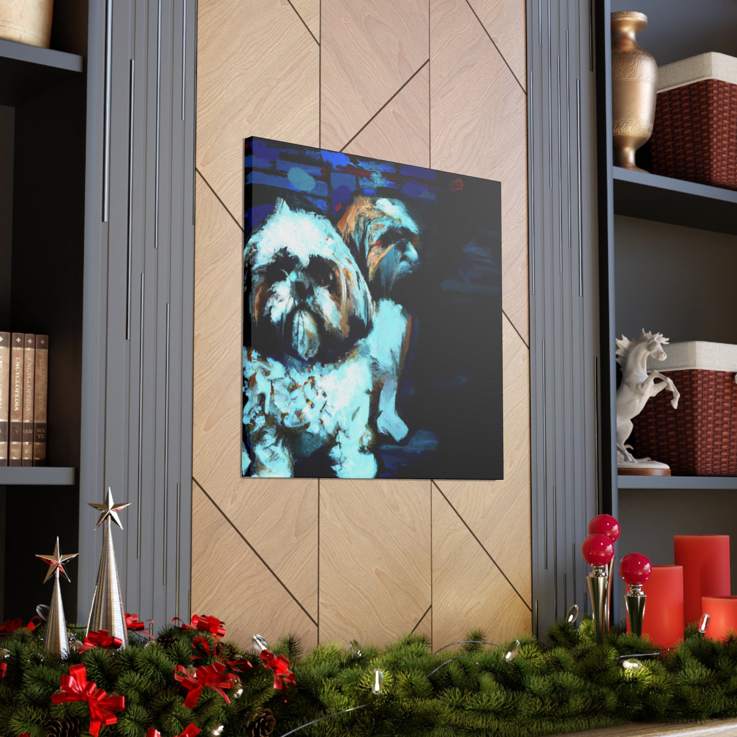 "Shih Tzu's Delightful Dance" - Canvas