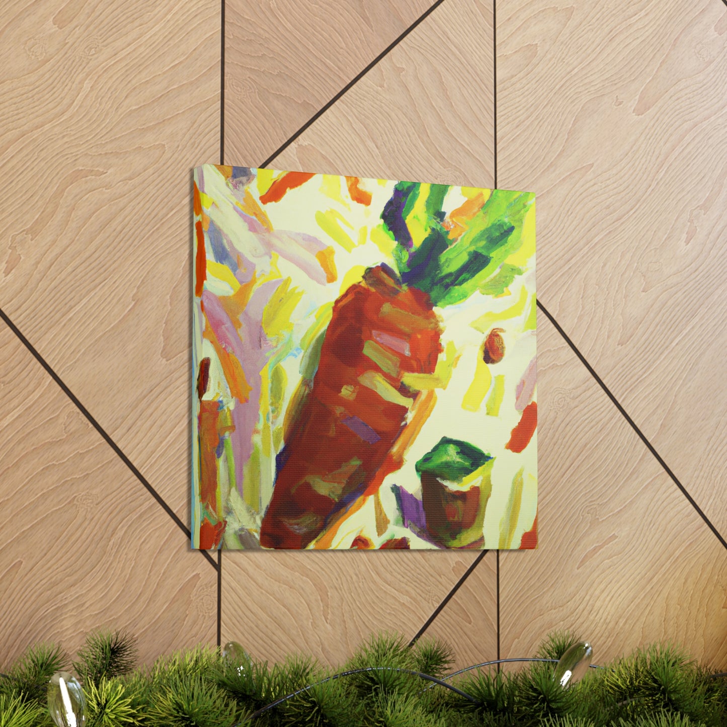 "Carrot in Fauvist Hues" - Canvas