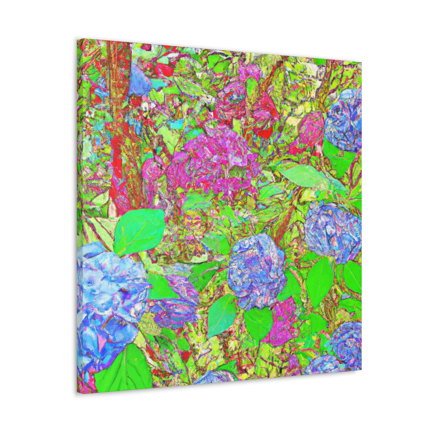 "Blooming Hydrangea Bouquet" - Canvas