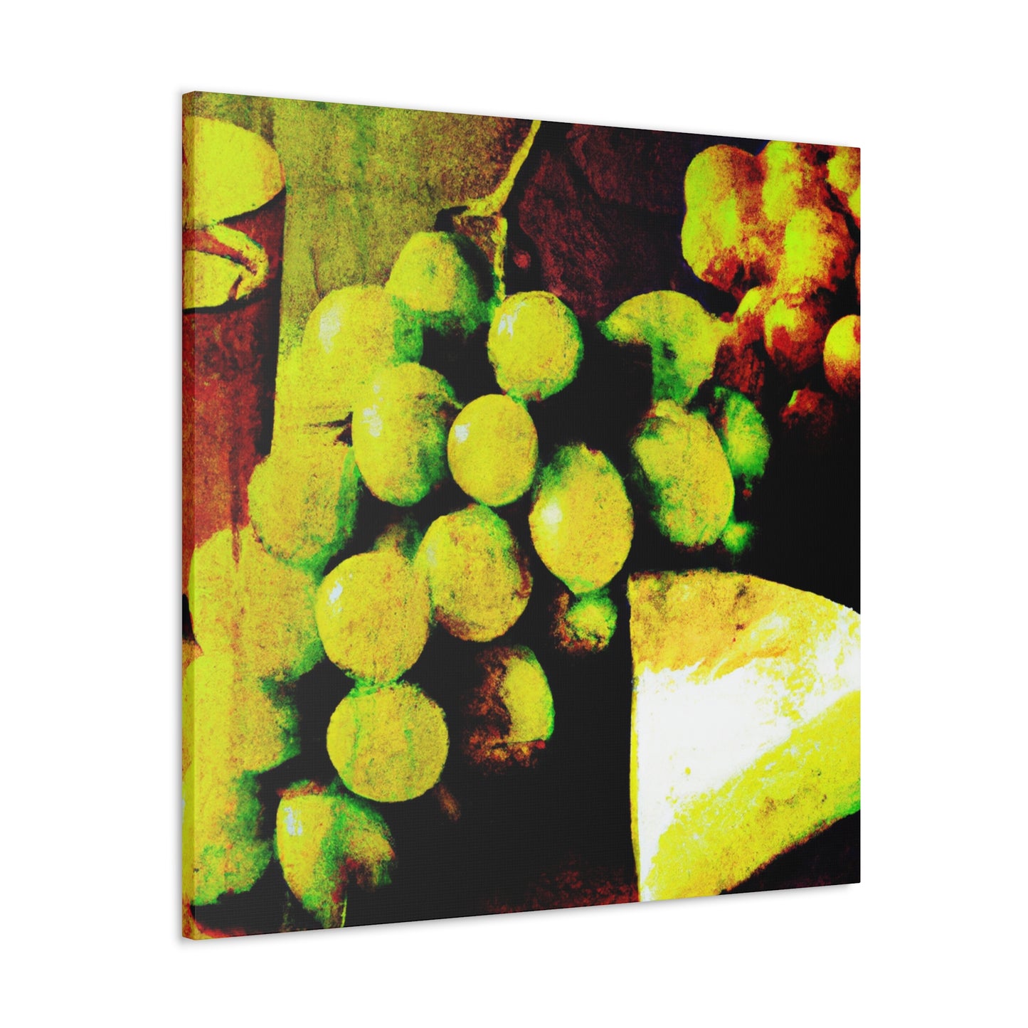 Cheese and Grapes Pop. - Canvas