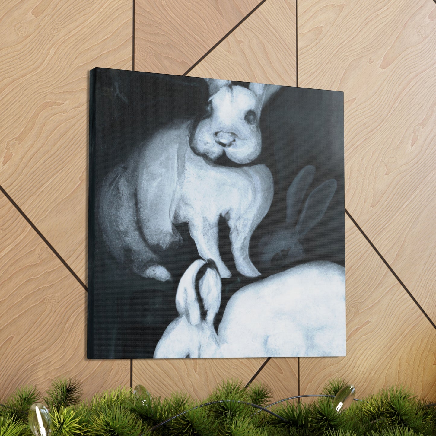 "Rabbit in Realism" - Canvas