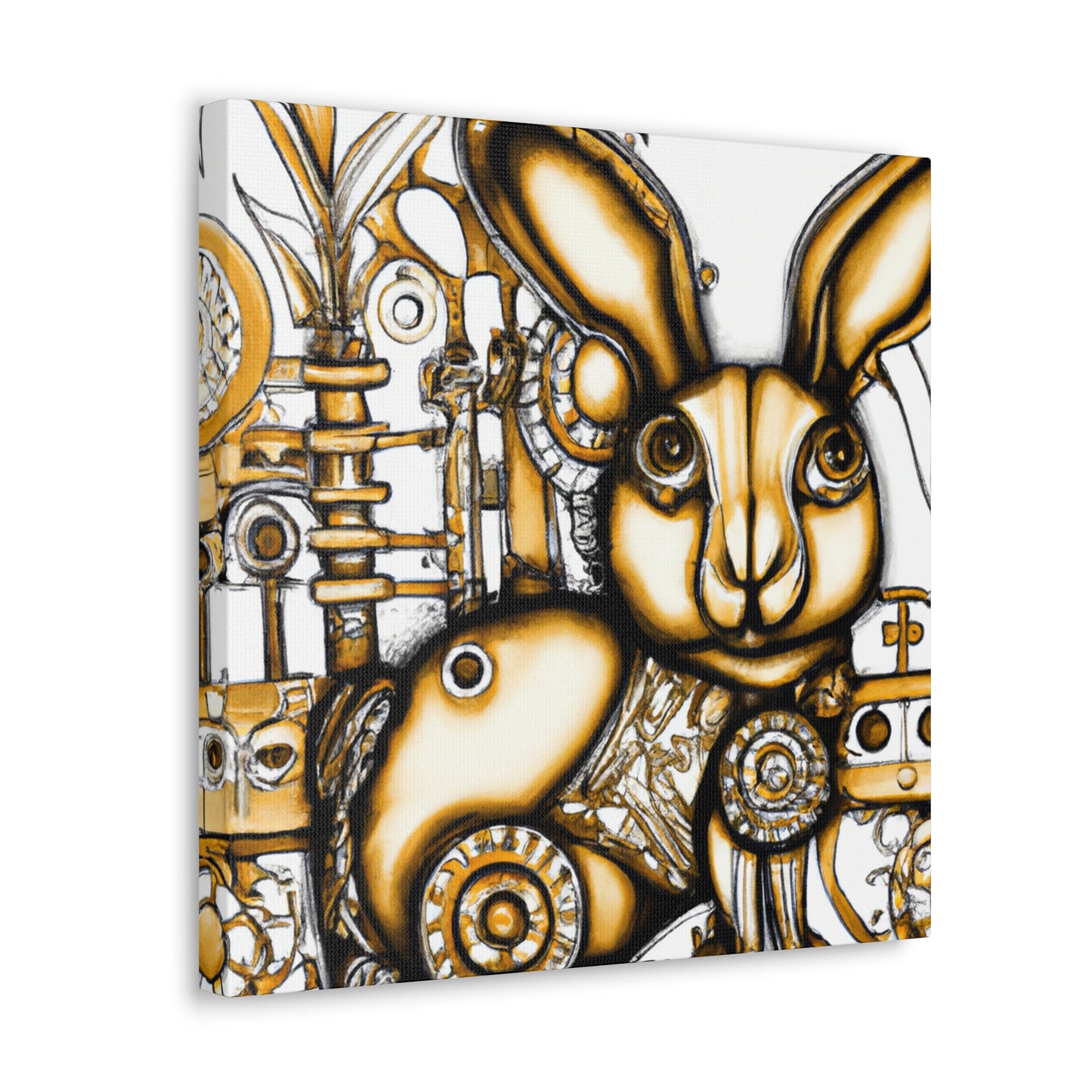 Rabbit in Steamsteel - Canvas