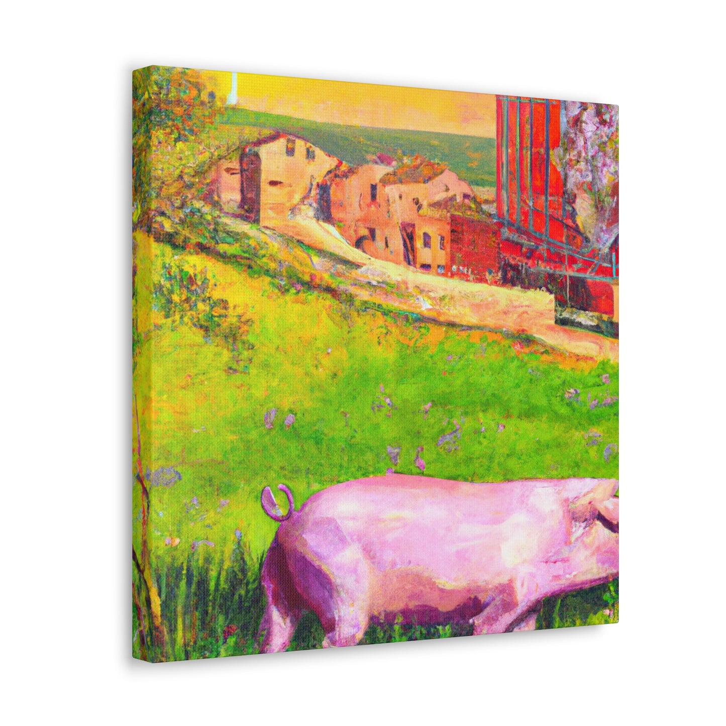 Pig of Art Nouveau - Canvas