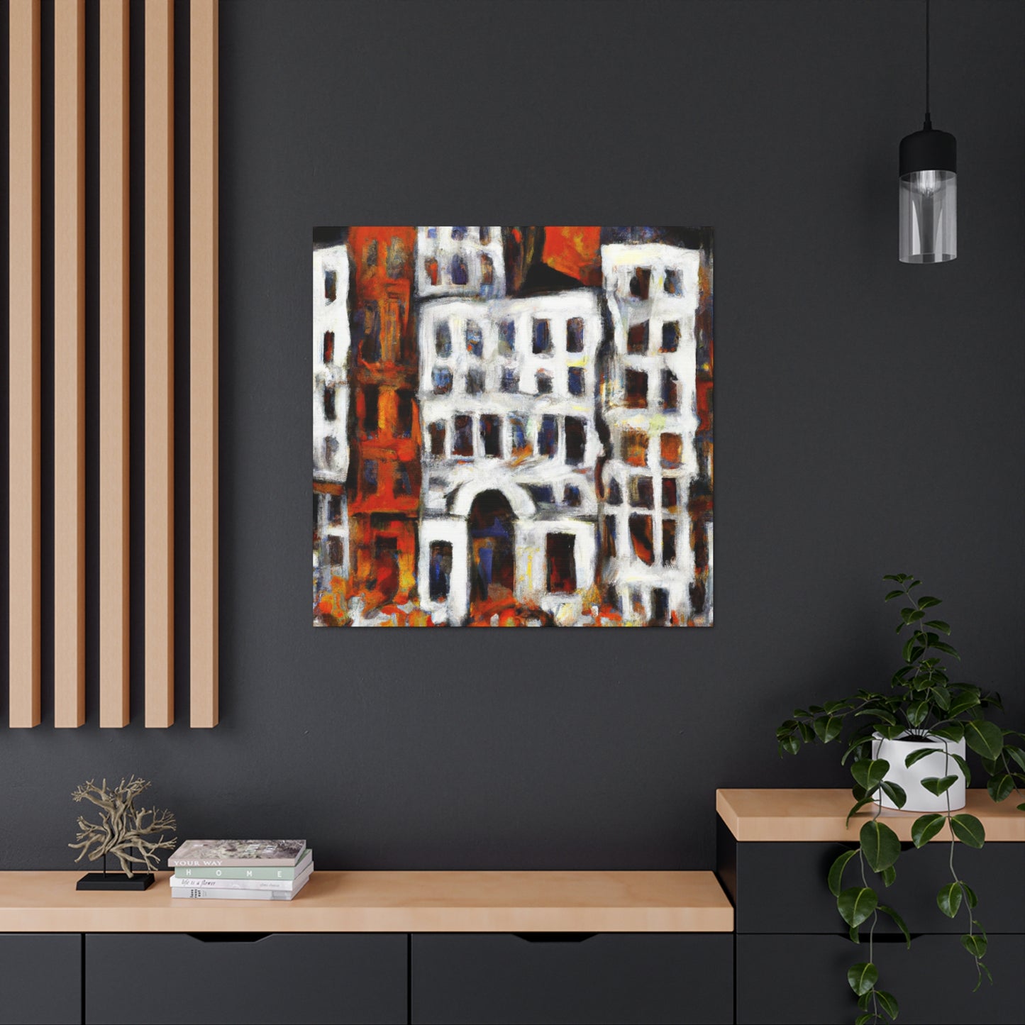 Baroque Abstract Reflection - Canvas