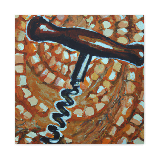 Corkscrew in Pointillism - Canvas