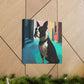 Boston Terrier Lounging - Canvas