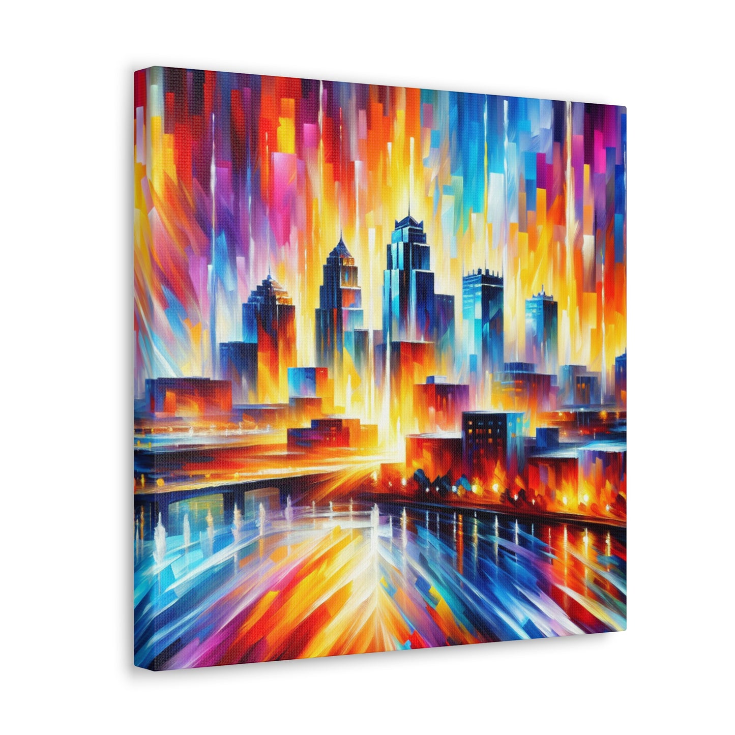 "Vibrant Urban Reverie" - Canvas