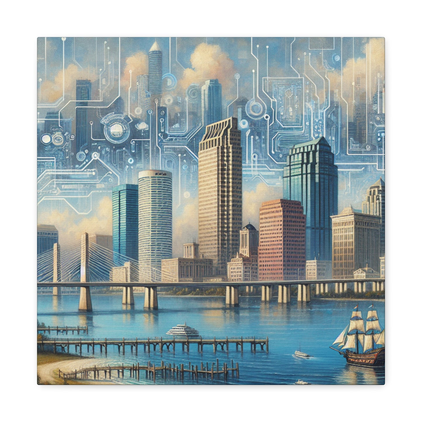 "Sunset Majesty in Tampa" - Canvas