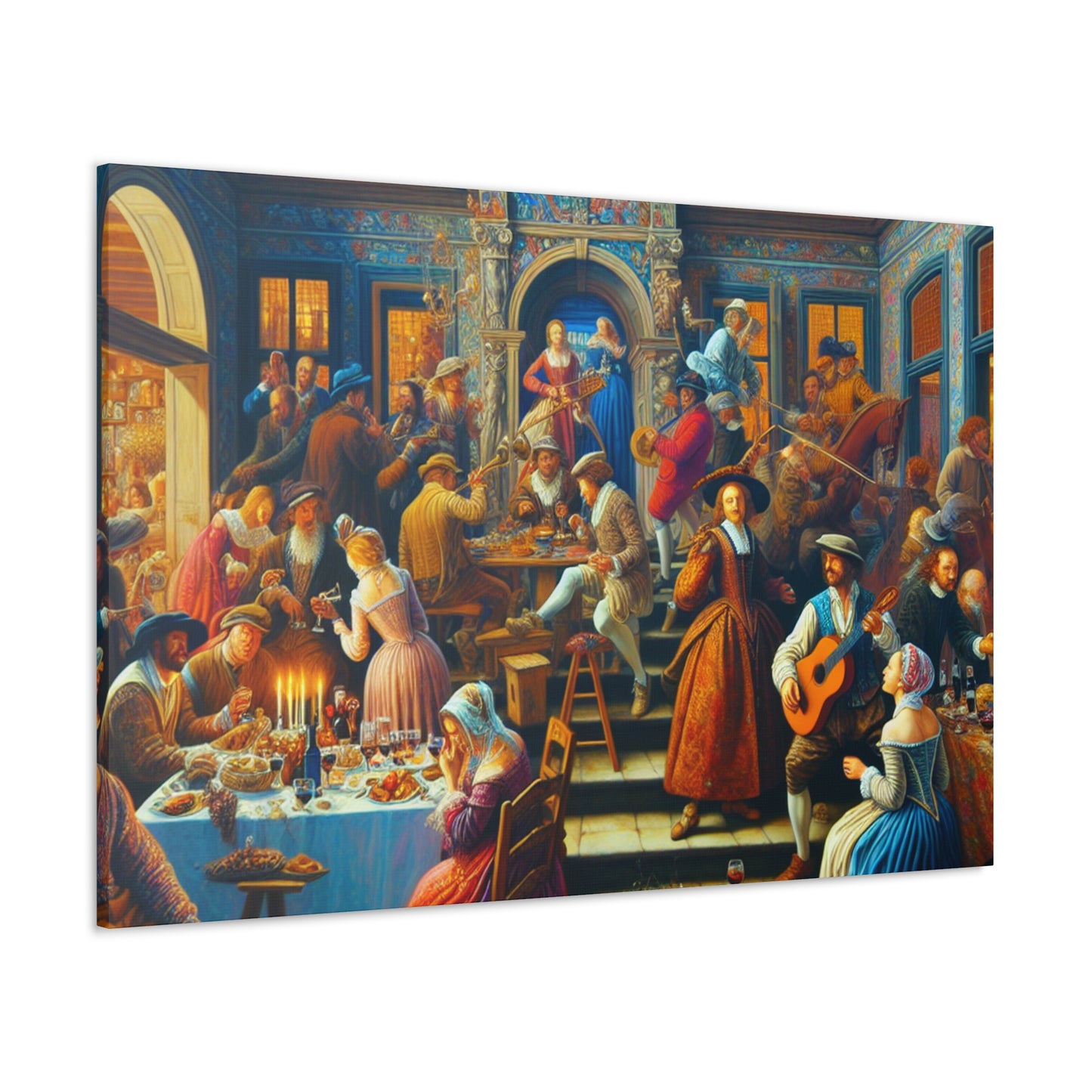 "Revelry at Renaissance Villa" - Canvas