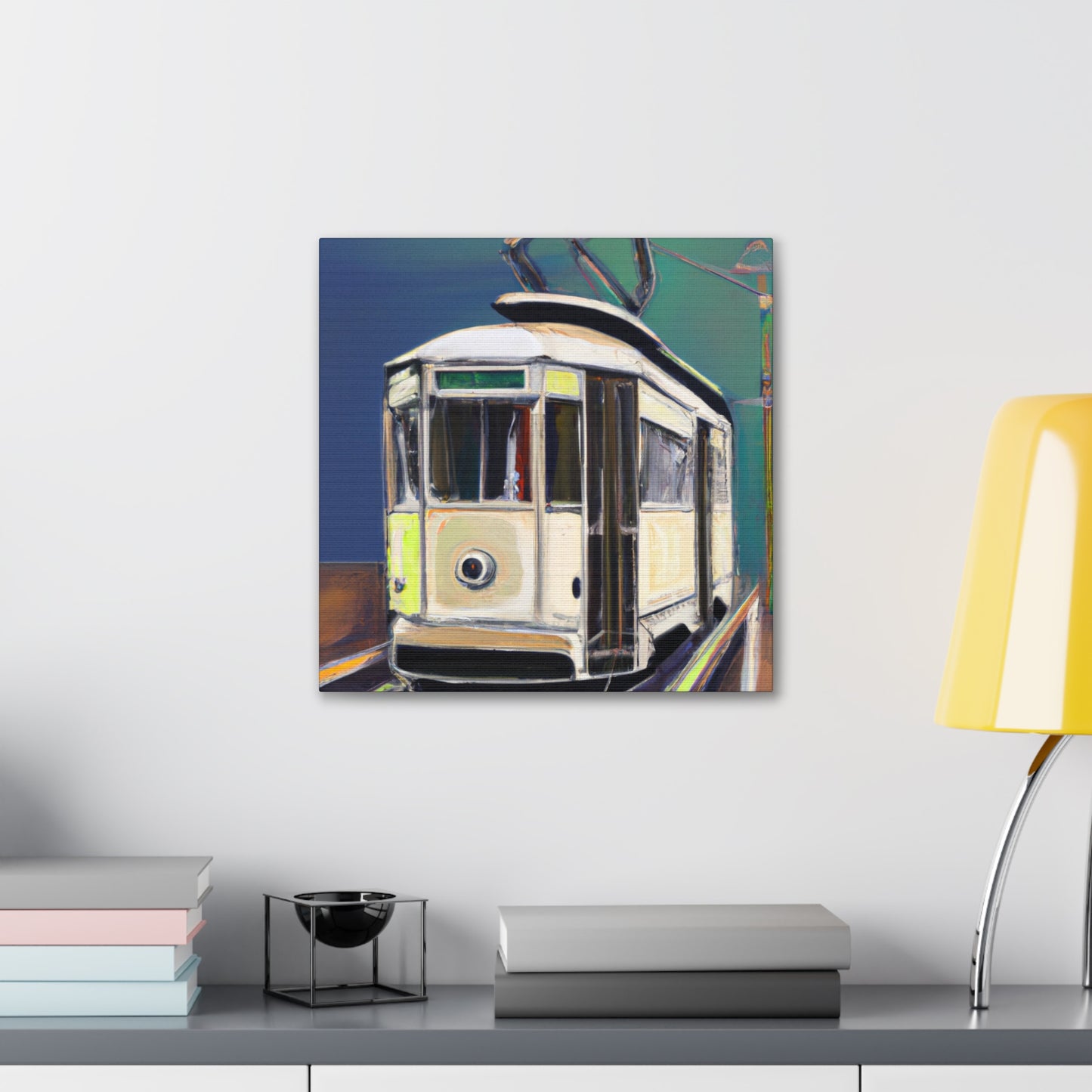 Tram in the Twilight - Canvas