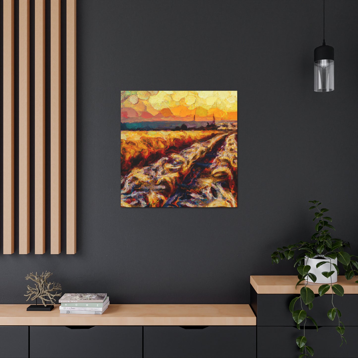 "Wheat Field Dreamscape" - Canvas