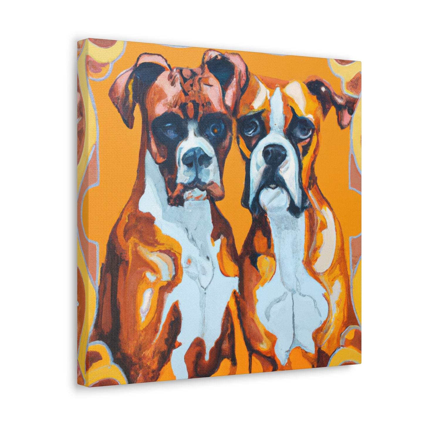 "Boxers in Motion Blur" - Canvas