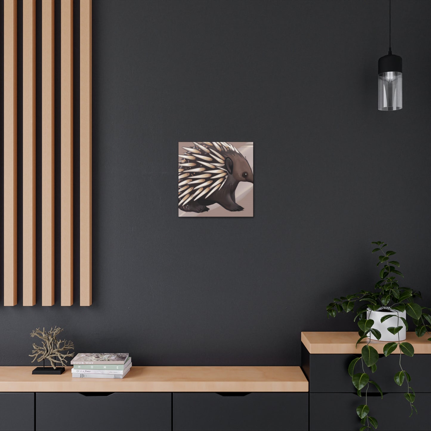 "Echidna in Art Deco" - Canvas