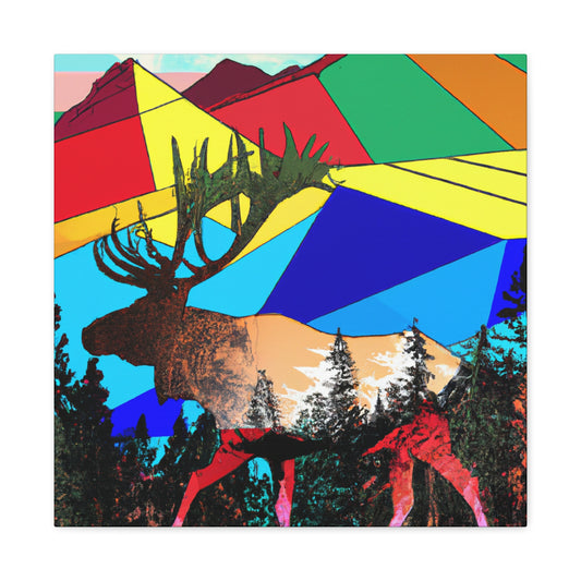 "Elk in Pop Art" - Canvas