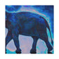 Elephant in Impressionism - Canvas