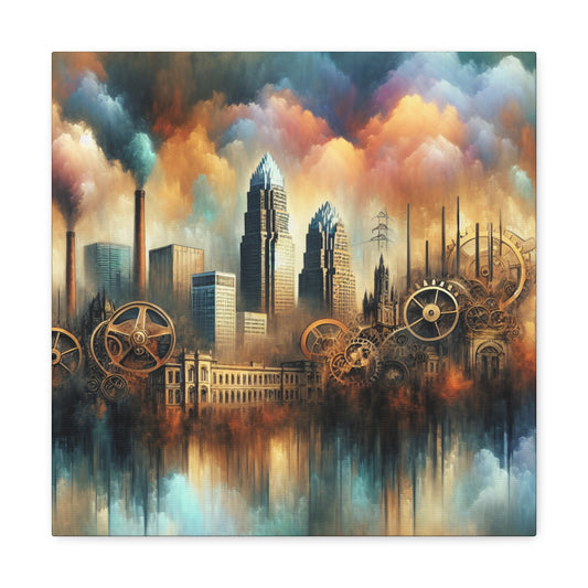 Iron City's Mechanical Charm - Canvas