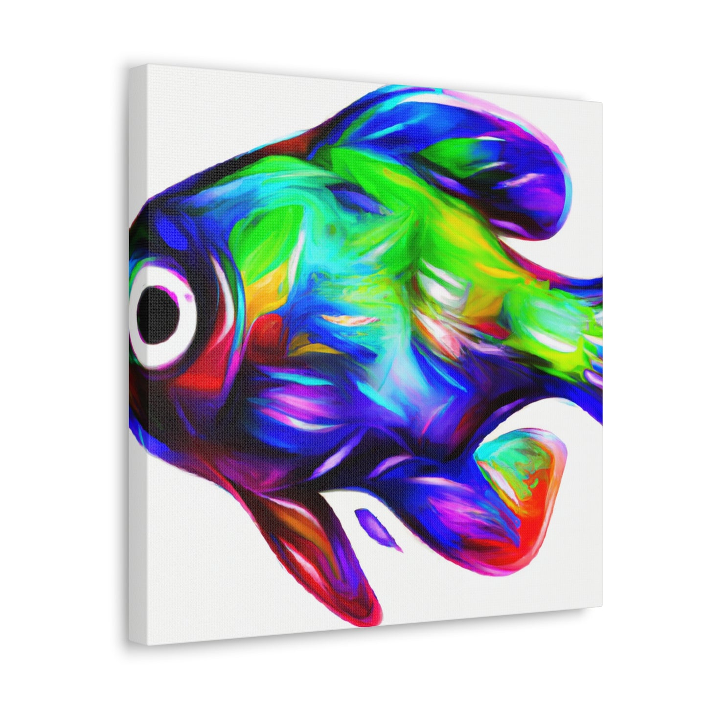 Rainbow Fish Reflection - Canvas