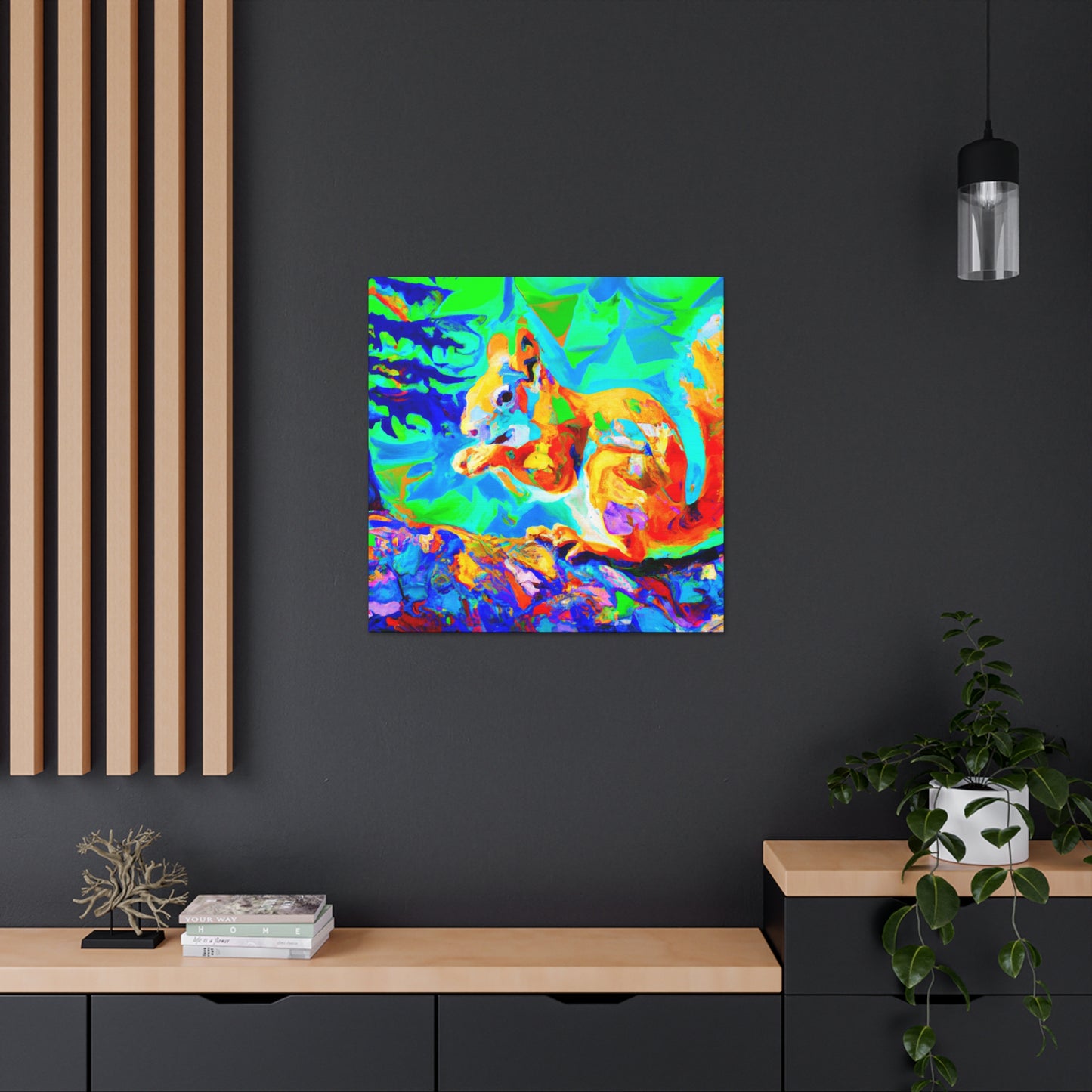 "Squirrel in Fauvism" - Canvas