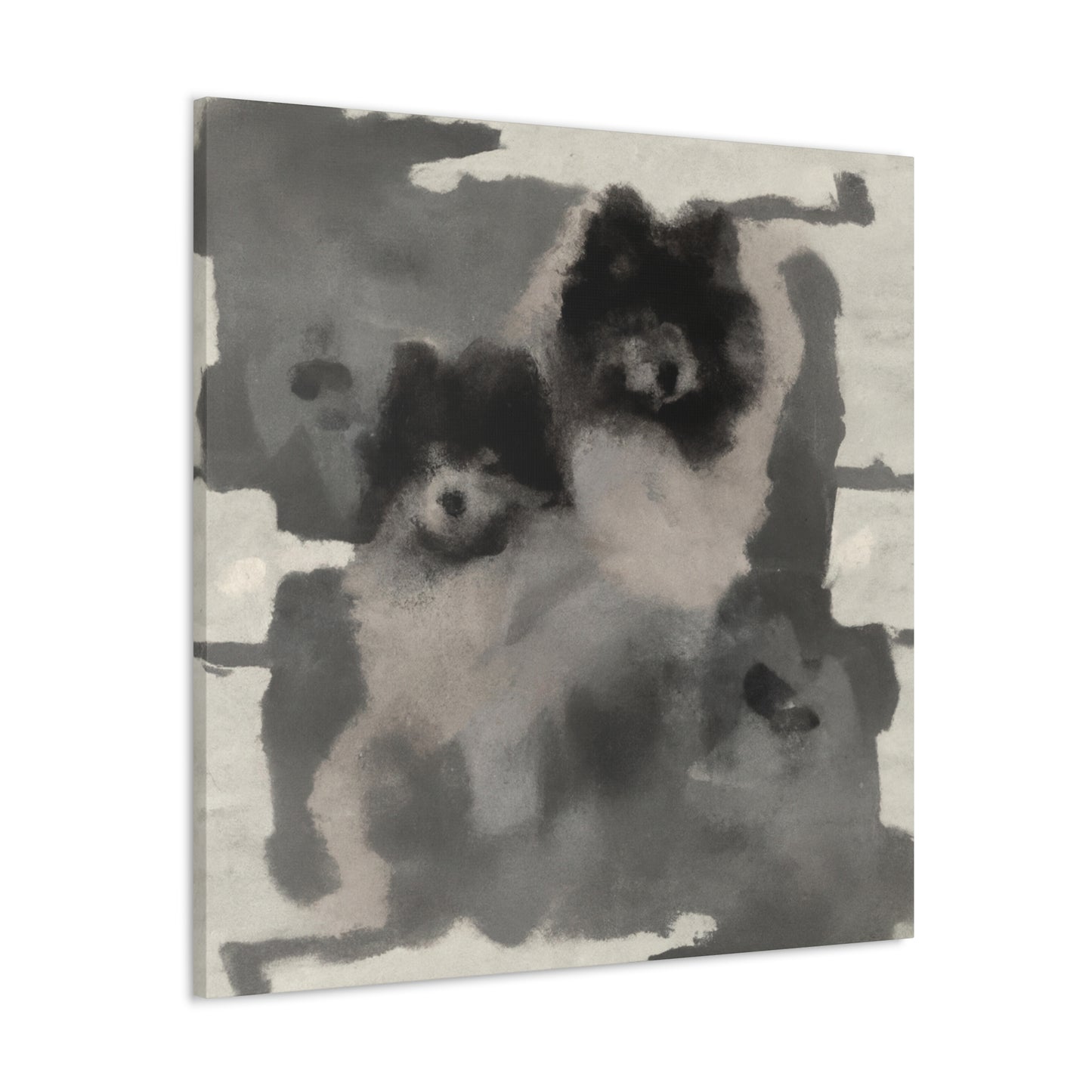 "Keeshond in Expressionism" - Canvas