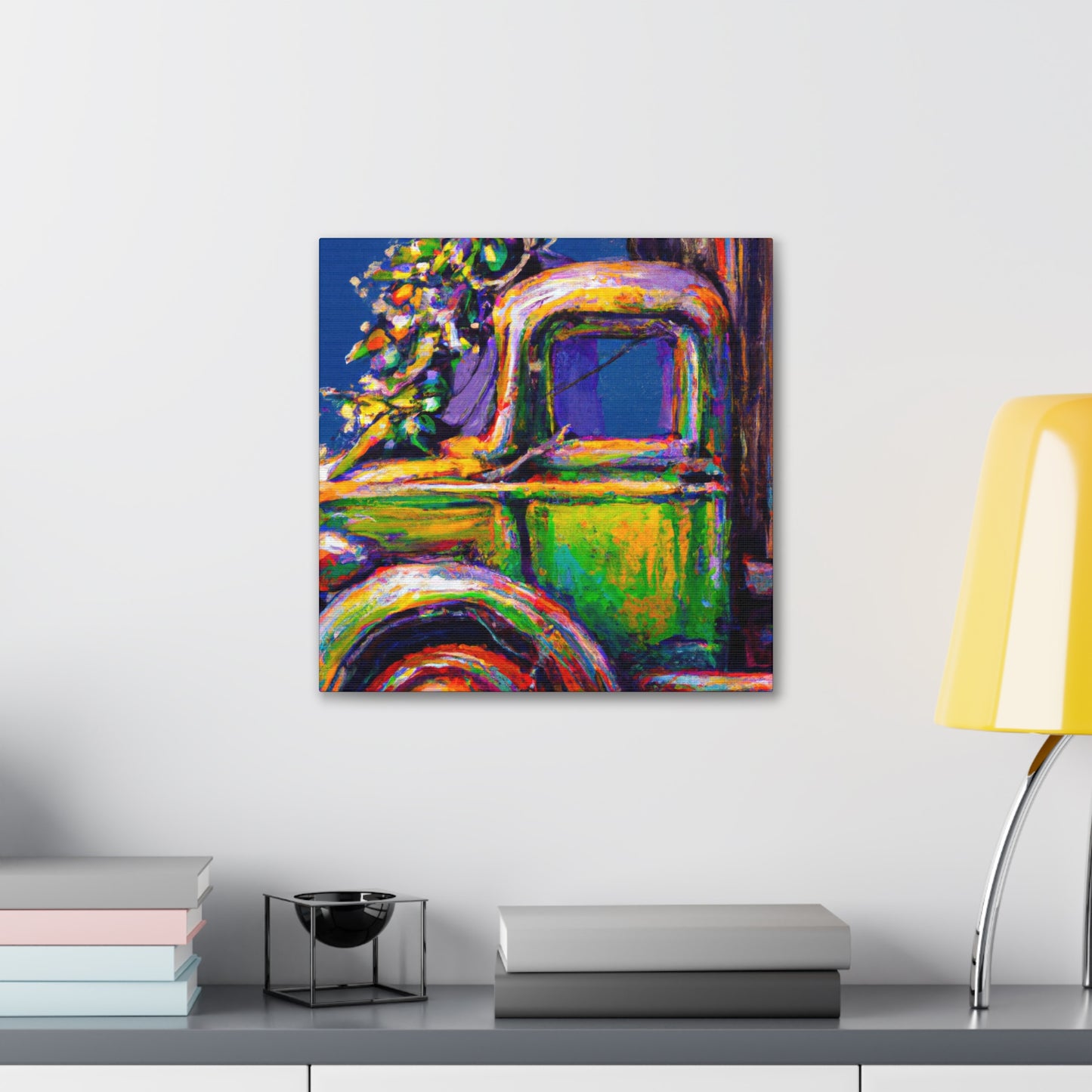 "Yuletide Delivery Wagon" - Canvas