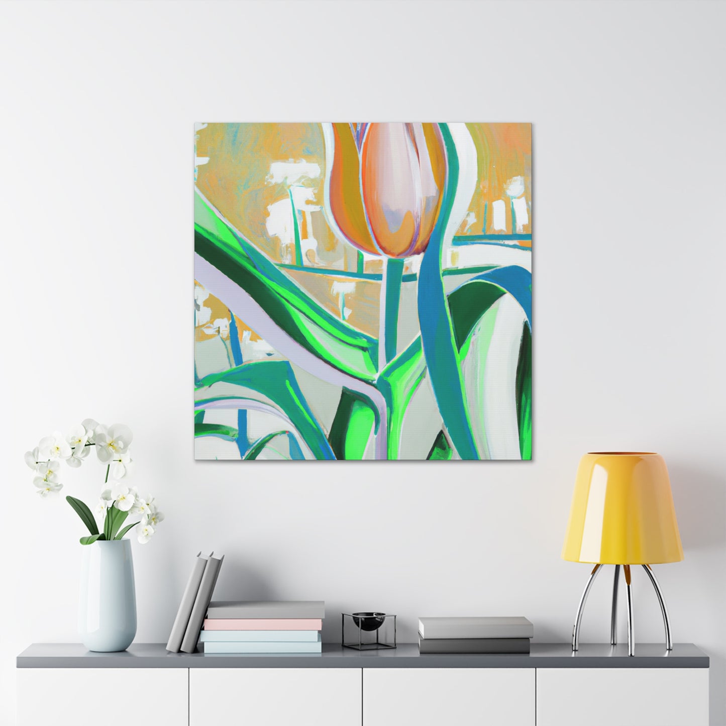 "Tulips of the 1940s" - Canvas