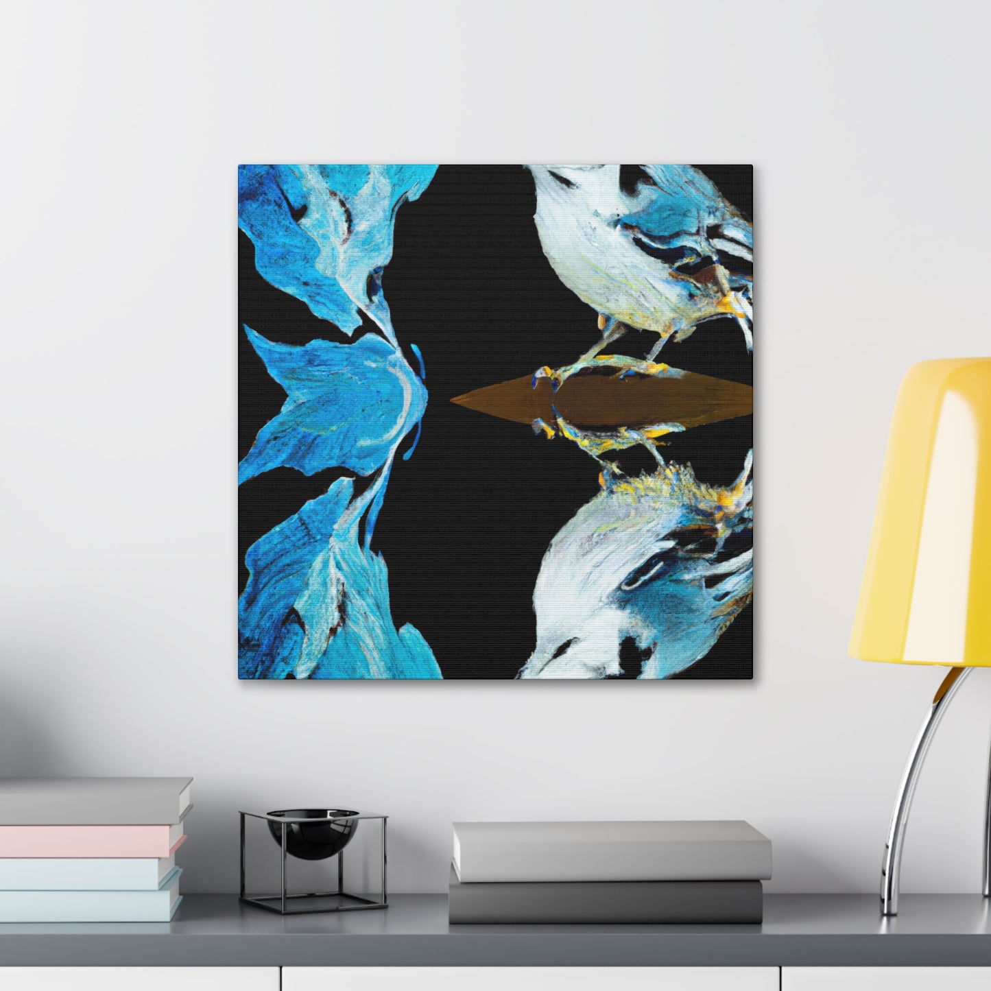 White Nuthatch Majesty - Canvas